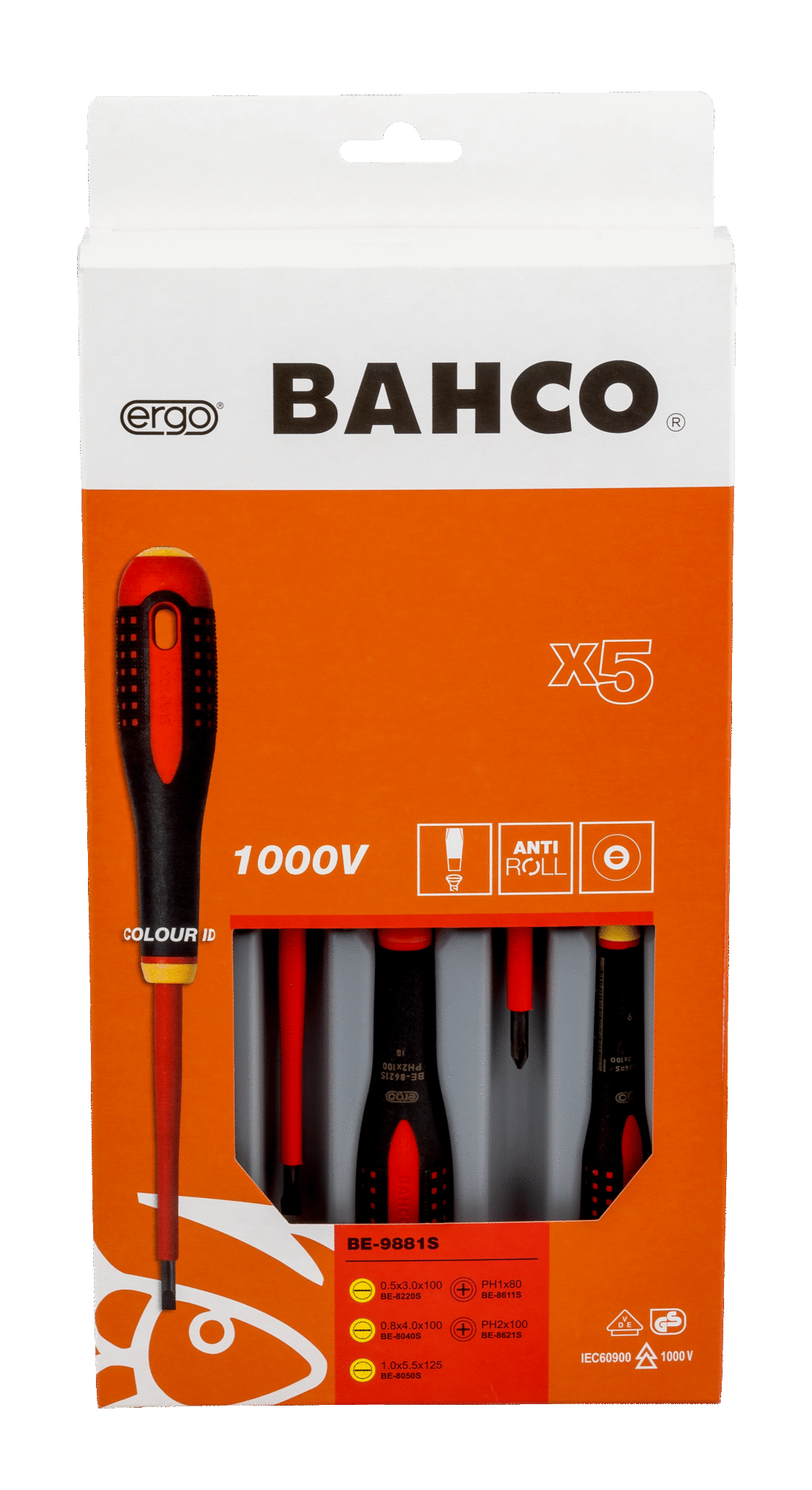 Juego atornilladores ERGO 6PZ 1000V BE-9811S Bahco - Imagen 2