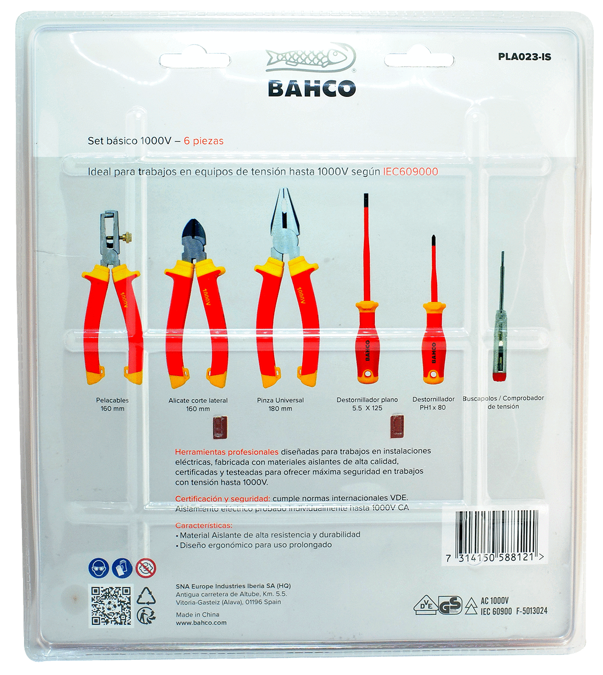 Juego de Herramientas Aisladas 1000v 6pz Bahco - Imagen 2